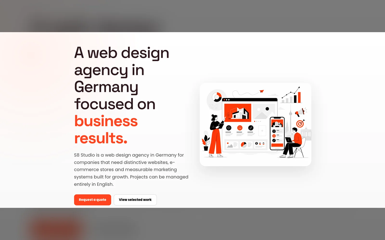 S8 Studio website project